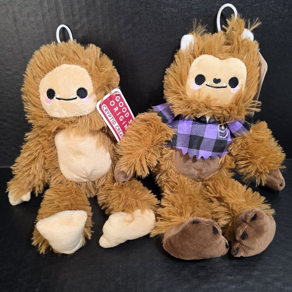 Good Stuff Cryptic Creatures Plush Sasquatch And Warewolf Stuffed Animal X 2 NEW